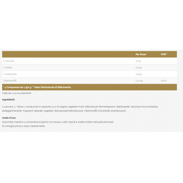 BCAA ZERO CARBS 1250 - immagine 2