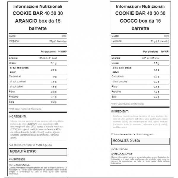 COOKIE BAR 40-30-30 21G COCCO WHY NATURE - immagine 2