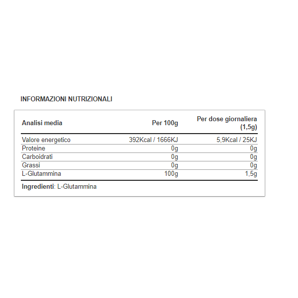 Net Integratori Glutammina+ polvere - 300g - immagine 2