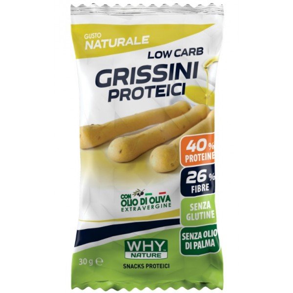 Why Nature Grissini proteici gusto naturale - 30g