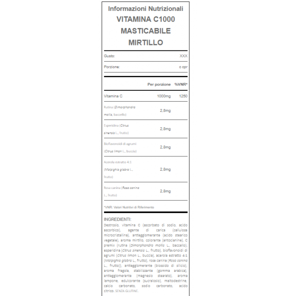 VITAMINA C 1000 MASTICABILE - 120cpr - immagine 2