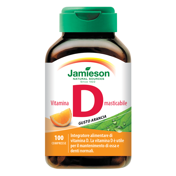 Jamieson Vitamina D3 masticabile arancia - 100Cpr